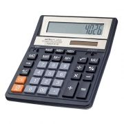Калькулятор настольный Perfeo PF_A4026, 12-разрядный, бухгалтерский, черный