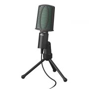 Микрофон Ritmix RDM-126 Black-Green, конденсаторный, подставка