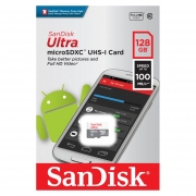 ����� ������ Micro SDXC 128Gb SanDisk Ultra Class 10 UHS-I U1 100 ��/c (SDSQUNR-128G-GN6MN)