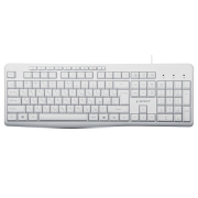 Клавиатура GEMBIRD KB-8430M, мультимедийная, белая, USB