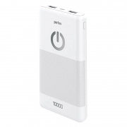 Зарядное устройство Perfeo Powerbank, 10000 мА/ч, 2.1A 2xUSB, белое (PF_B4297)