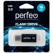 16Gb Perfeo C14 Metal Series Black USB 3.0 (PF-C14B016ES)