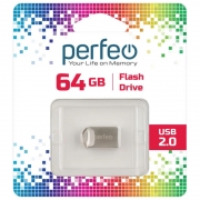 64Gb Perfeo M09 Metal Series USB 2.0 (PF-M09MS064)