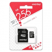 ����� ������ Micro SDXC 256Gb Smartbuy Class 10 U1 + ������� SD (SB256GBSDCL10-01)