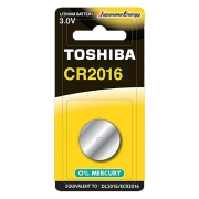 Батарейка CR2016 Toshiba, 1 шт, блистер
