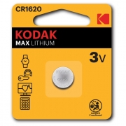 Батарейка CR1620 Kodak, 1 шт, блистер