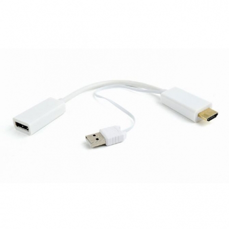  HDMI/M - DisplayPort/F, 0.15 ,   USB, , Cablexpert (DSC-HDMI-DP-W)