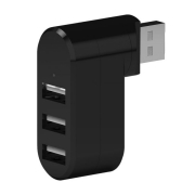 HUB 3-port Ritmix CR-2301 USB 2.0, черный