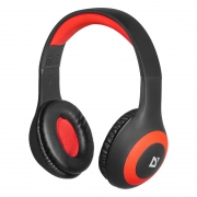 Гарнитура Bluetooth DEFENDER B575 FreeMotion, MP3, накладная, черно-красная (63575)