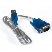 Адаптер USB Am - DB9M/RS232, 0.8 м, крепеж винты, ExeGate EX-UAS-0.8