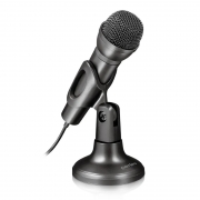 Микрофон PERFEO M-4 на подставке, компьютерный, черный (PF_C3205)