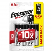 Батарейка AA Energizer MAX LR6 BL-6, 6шт, блистер