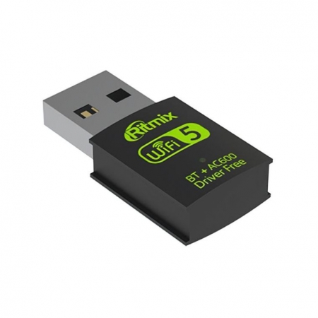 USB- 802.11n/ac + Bluetooth 4.2, 2.4/5, 433 /c, Ritmix RWA-550
