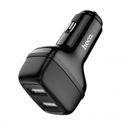 Зарядное автомобильное устройство Hoco Z36 2.4A 2xUSB, черное