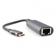 Сетевая карта USB Type C - RJ45 1 Гбит/с, Cablexpert (A-USB3C-LAN-01)