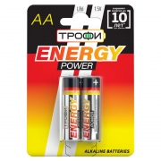 Батарейка AA Трофи Energy Power LR6-2BL Alkaline, 2шт, блистер