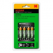 Зарядное устройство Kodak Overnight Сharger, AA/AAA + 4xAAA 1100 мАч, питание от USB (K4AA/AAA)