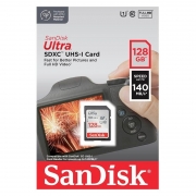   SDXC 128Gb SanDisk Ultra Class 10, UHS-I U1, R140 / (SDSDUNB-128G-GN6IN)