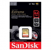   SDXC 64Gb SanDisk Extreme U3 V30, R170/ (SDSDXV2-064G-GNCIN)