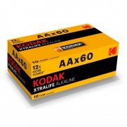  AA Kodak XTRALIFE LR6-S4, Alkaline, 60,  (KAA-S4)