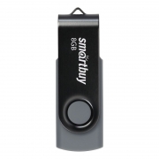 8Gb Smartbuy Twist Black USB2.0 (SB008GB2TWK)