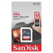 ����� ������ SDHC 32Gb SanDisk Ultra Class 10, UHS-I U1, 100 ��/� (SDSDUNR-032G-GN3IN)