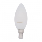 Светодиодная (LED) лампа Rexant CN35 Свеча филамент матовая колба 9.5W/4000/E14 (604-096)