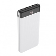 Зарядное устройство Hoco J59, 10000 мА/ч, 2,1A 2xUSB, дисплей, белое