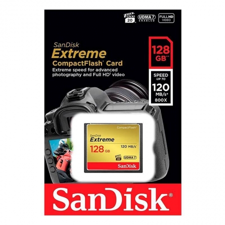 ����� ������ CompactFlash 128Gb SanDisk Extreme, 120/85��/� (SDCFXSB-128G-G46)
