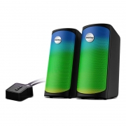 Колонки Smartbuy A6, 6 Вт, Bluetooth, RGB-подсветка, проводной пульт, питание от USB (SBA-4550)