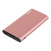 Зарядное устройство Digma DGPF10F, 10000 мА/ч, QC3.0/PD, USB A + USB C, розовое
