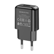 Зарядное устройство Borofone BA64A, 2.1А USB, черное
