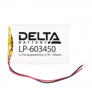Аккумулятор Li-Po 3.7В 1100мАч, Delta LP-603450