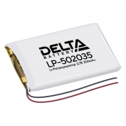 Аккумулятор Li-Po 3.7В 300мАч, Delta LP-502035