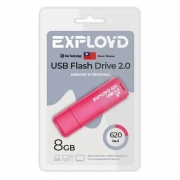 8Gb Exployd 620 Red USB 2.0 (EX-8GB-620-Red)