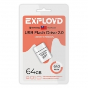 64Gb Exployd 640 White USB 2.0 (EX-64GB-640-White)