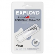 4Gb Exployd 620 White USB 2.0 (EX-4GB-620-White)