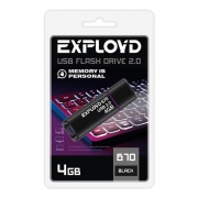 4Gb Exployd 670 Black USB 2.0 (EX-4GB-670-Black)
