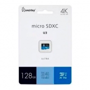 ����� ������ Micro SDXC 128Gb Smartbuy Ultra U3 V30 A2 165/150 ��/� ��� �������� (SB128GBSDU3UL01)