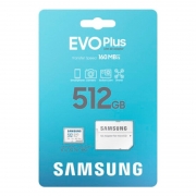   Micro SDXC 512Gb Samsung EVO+ U3 A2 V30, R160 / +  SD (MB-MC512SA/KR)