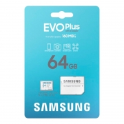 ����� ������ Micro SDXC 64Gb Samsung EVO+ U1 A1 V10, R160 ��/� + ������� SD (MB-MC64SA/EU)
