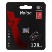   Micro SDXC 128Gb Netac P500 Ultra U3 V30 A1   (NT02P500ULT-128G-S)