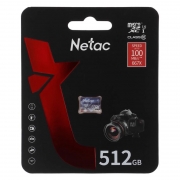   Micro SDXC 512Gb Netac P500 Ultra U3 V30 A1   (NT02P500ULT-512G-S)