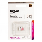   Micro SDXC 512Gb Silicon Power Superior U3 V30 A1   (SP512GBSTXDV3V20)