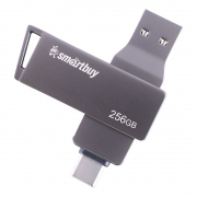 256Gb Smartbuy MC45 Metal Dual USB A/USB C ������ (SB256GBMC45)
