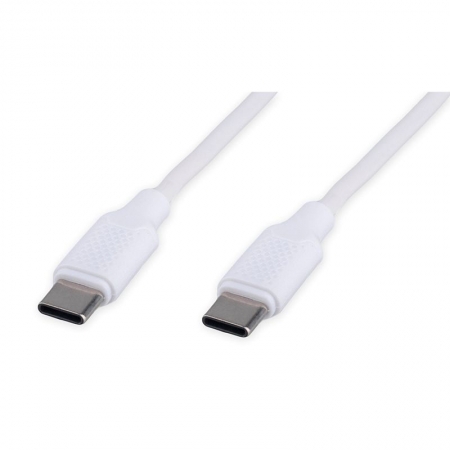  USB 2.0 Type C M-M - 1.8 , 60, 3A, PD/QC3.0, , Cablexpert (CC-USB2-CMCM-60-1.8M-W)