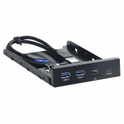   3.5, 2xUSB 3.0, 1xType C,  SD+TF, Gembird (FP3.5-USB3-2A1C-CR)