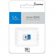 ����� ������ Micro SDHC 16Gb Smartbuy Blue Class 10 UHS-I ��� �������� (SB16GMSDU1BLUE00)