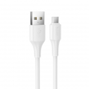������ USB 2.0 - Micro USB, 1 �, 2.4A, �����, Hoco X120