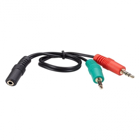 ������� ����� ��� ��������� 3.5 4-pin jack -> 2 x 3.5 plug, 0.2 �, ������ Telecom (TAV4365-0.2M)